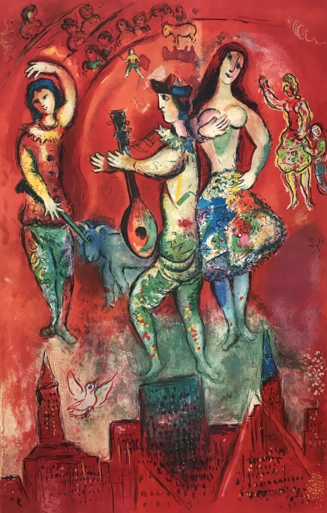 Lithograph Chagall - Carmen