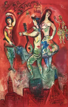 Lithograph Chagall - Carmen