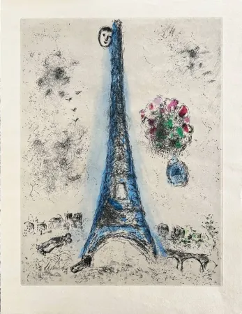 Etching And Aquatint Chagall - Celui qui dit les Choses sans rien dire, planche I