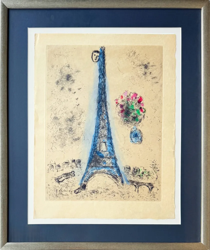 Etching And Aquatint Chagall - Celui qui dit les choses sans rien dire, Planche I