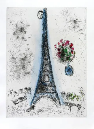 Engraving Chagall - Celui qui dit les choses sans rien dire, Planche I