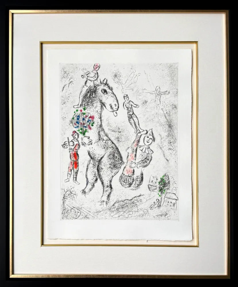 Engraving Chagall - Celui qui dit les choses sans rien dire, Planche IX