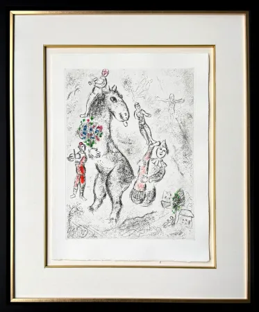 Engraving Chagall - Celui qui dit les choses sans rien dire, Planche IX
