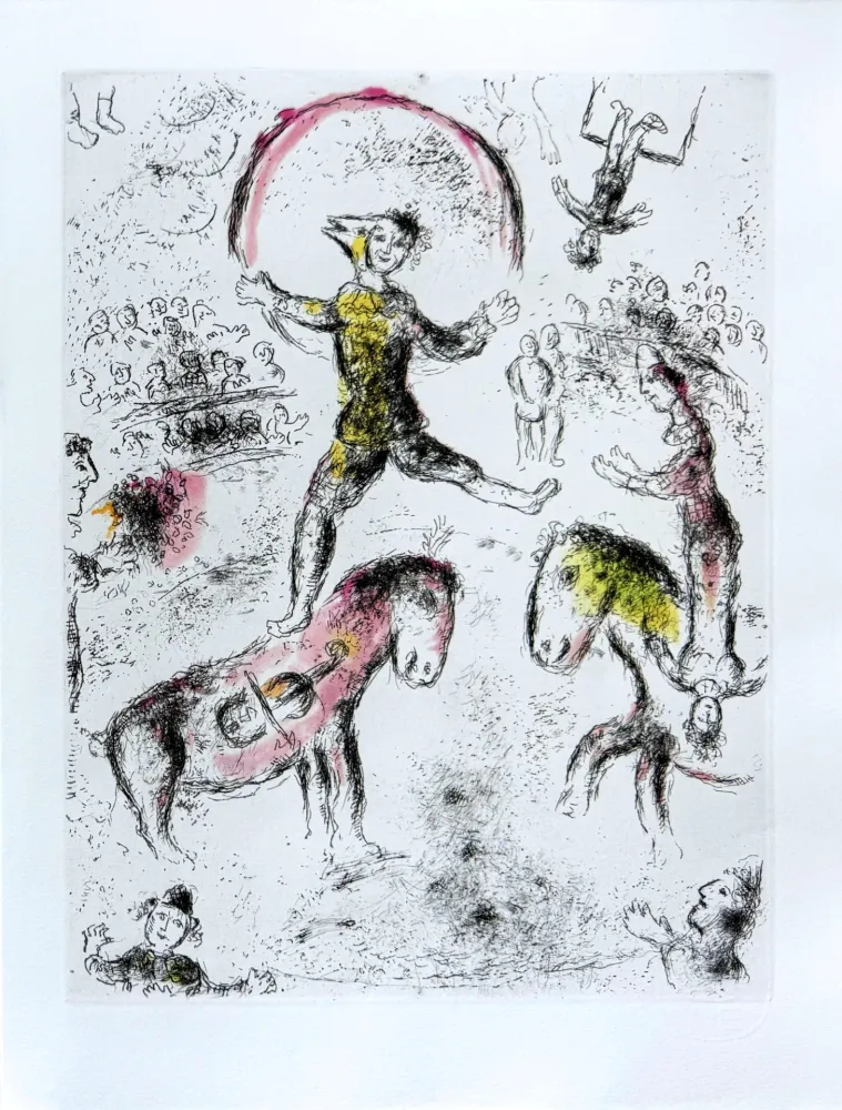 Engraving Chagall - Celui qui dit les choses sans rien dire, Planche VI