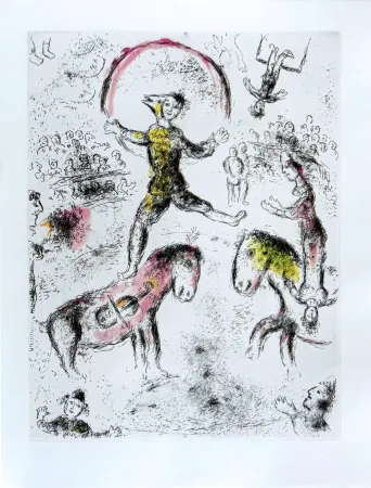 Engraving Chagall - Celui qui dit les choses sans rien dire, Planche VI