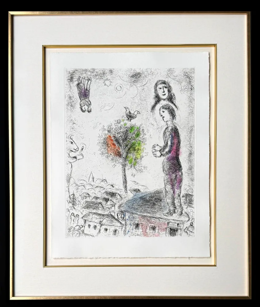 Engraving Chagall - Celui qui dit les choses sans rien dire, Planche VIII