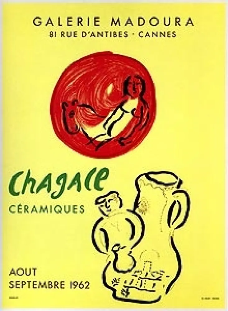 Lithograph Chagall - Céramiques