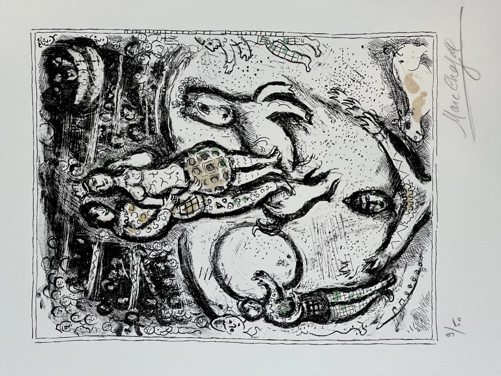 Lithograph Chagall - CIRQUE