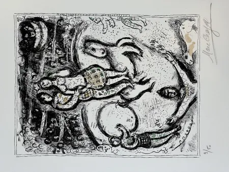 Lithograph Chagall - Cirque