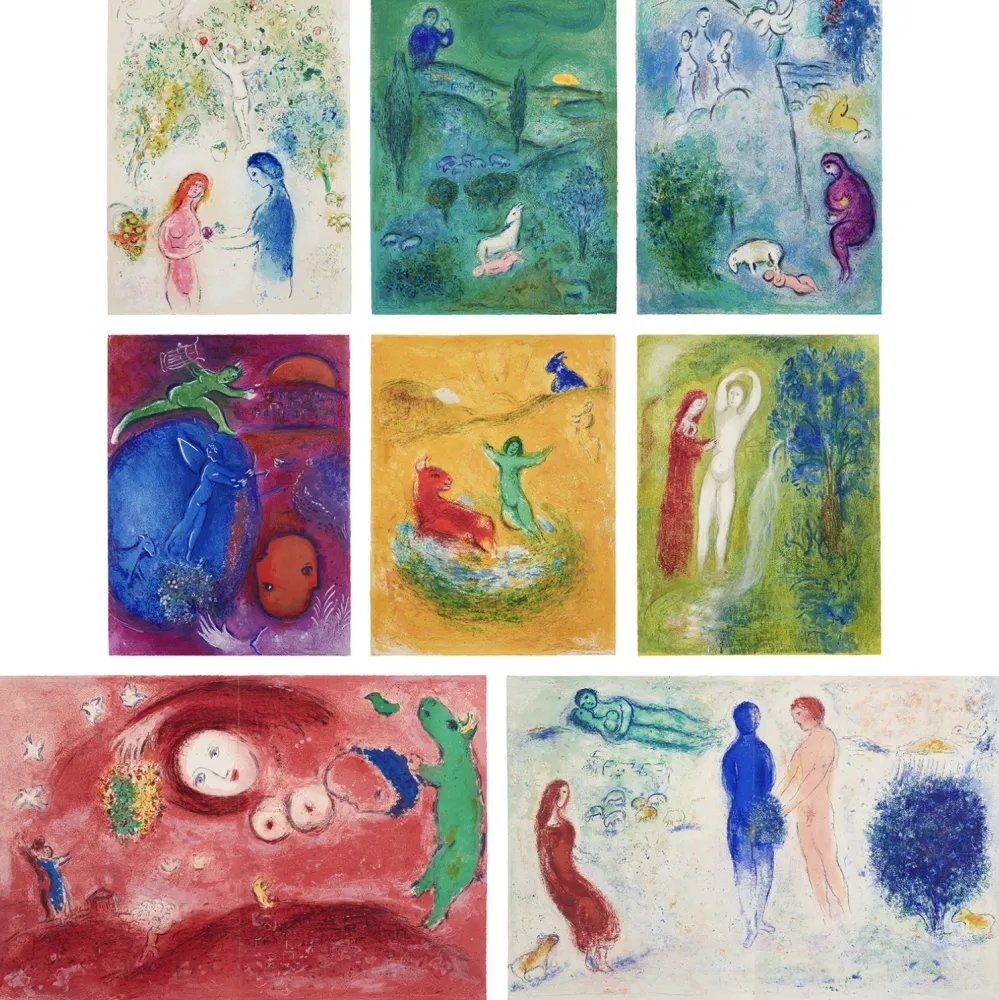 Lithograph Chagall - Daphnis and Chloé full album