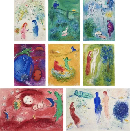 Lithograph Chagall - Daphnis and Chloé full album