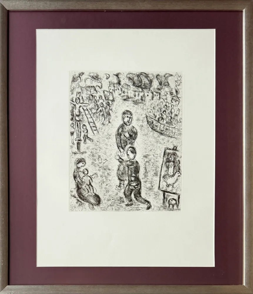Etching Chagall - De Mauvais Sujets - Planche II