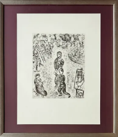 Etching Chagall - De Mauvais Sujets - Planche II