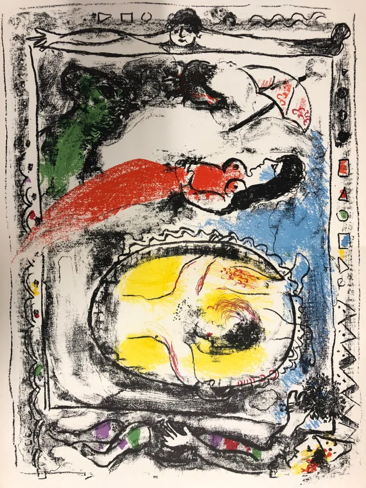 Lithograph Chagall - Derrière le Miroir