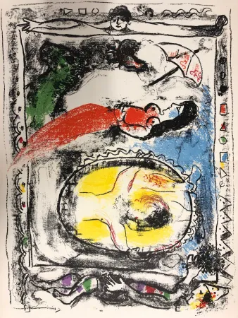 Lithograph Chagall - Derrière le Miroir