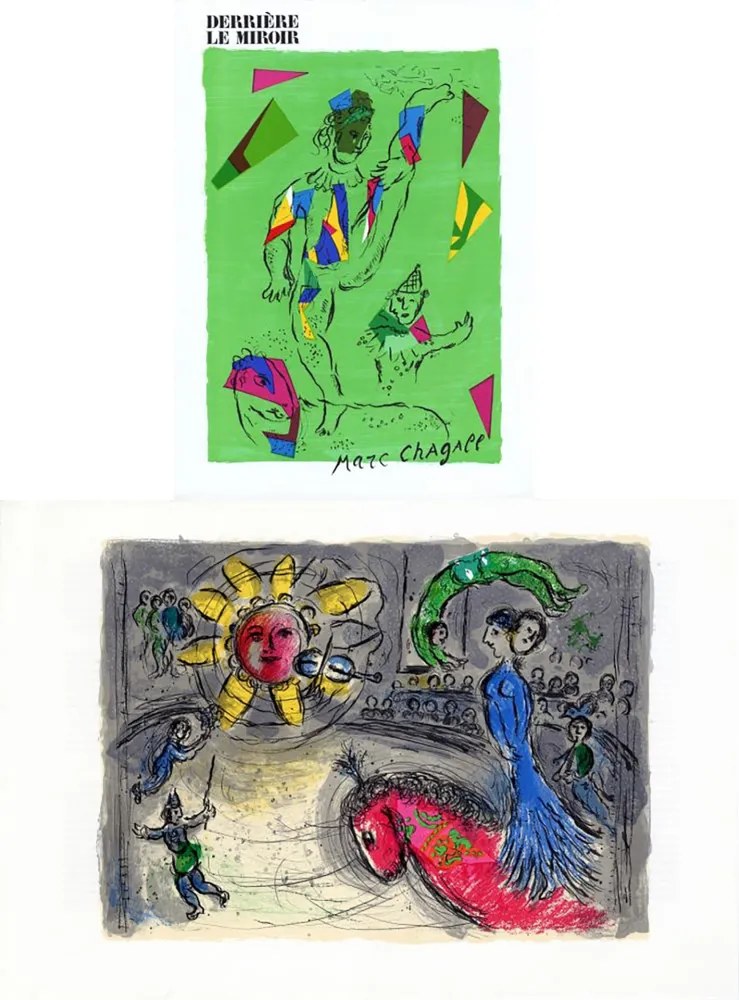 Illustrated Book Chagall - Derrière le Miroir n° 235 - CHAGALL. 2 LITHOGRAPHIES ORIGINALES (1979)