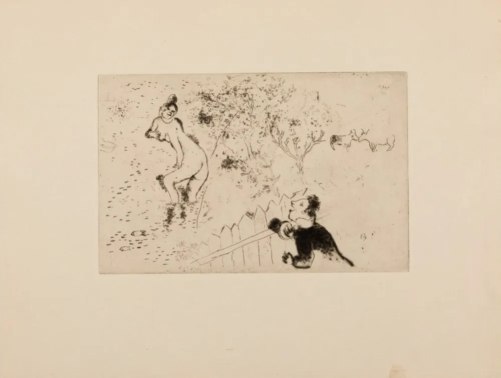 Etching Chagall - Desire III. Les sept Péchés capitaux (The Seven Deadly Sins)