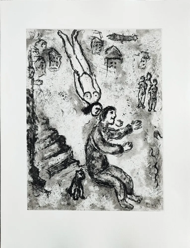 Engraving Chagall - Et sur la terre