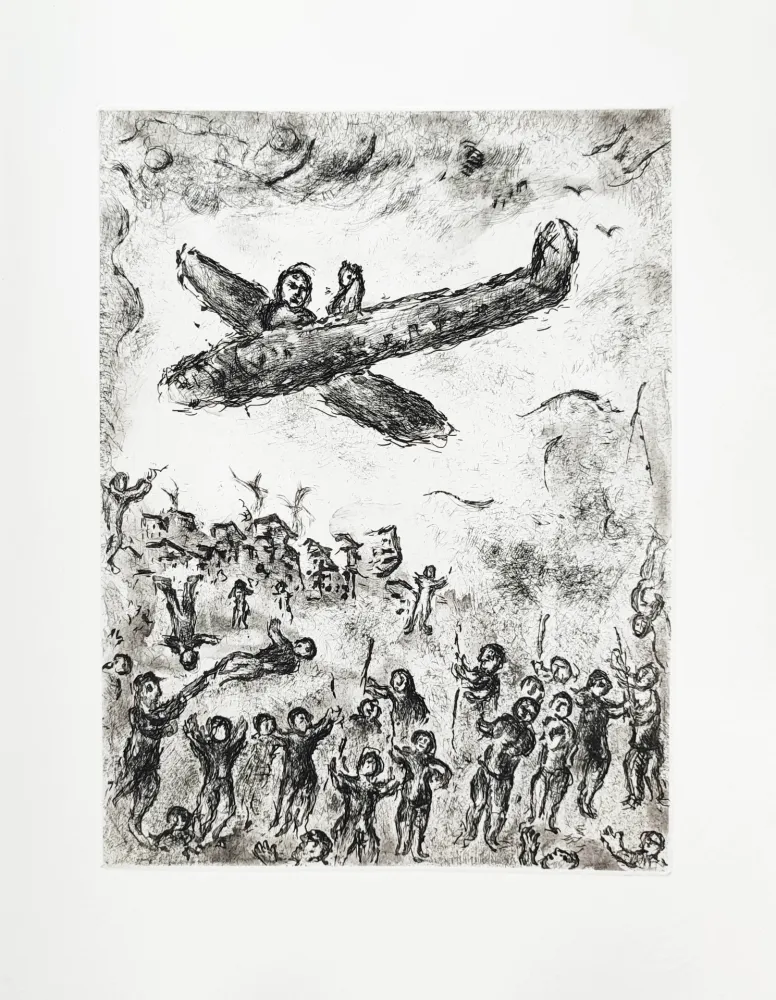 Engraving Chagall - Et sur la terre