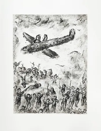 Engraving Chagall - Et sur la terre