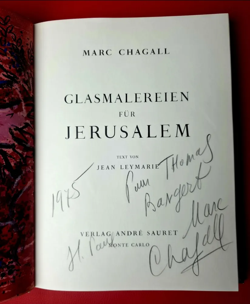 Illustrated Book Chagall - GLASMALEREIEN FÜR JERUSALEM / Windows  for Jerusalem 
