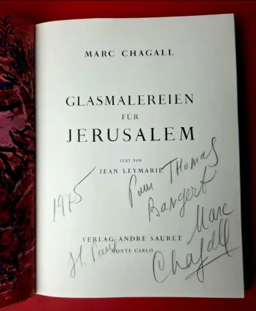 Illustrated Book Chagall - GLASMALEREIEN FÜR JERUSALEM / Windows  for Jerusalem 