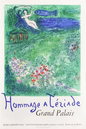 Lithograph Chagall - Hommage à Tériade