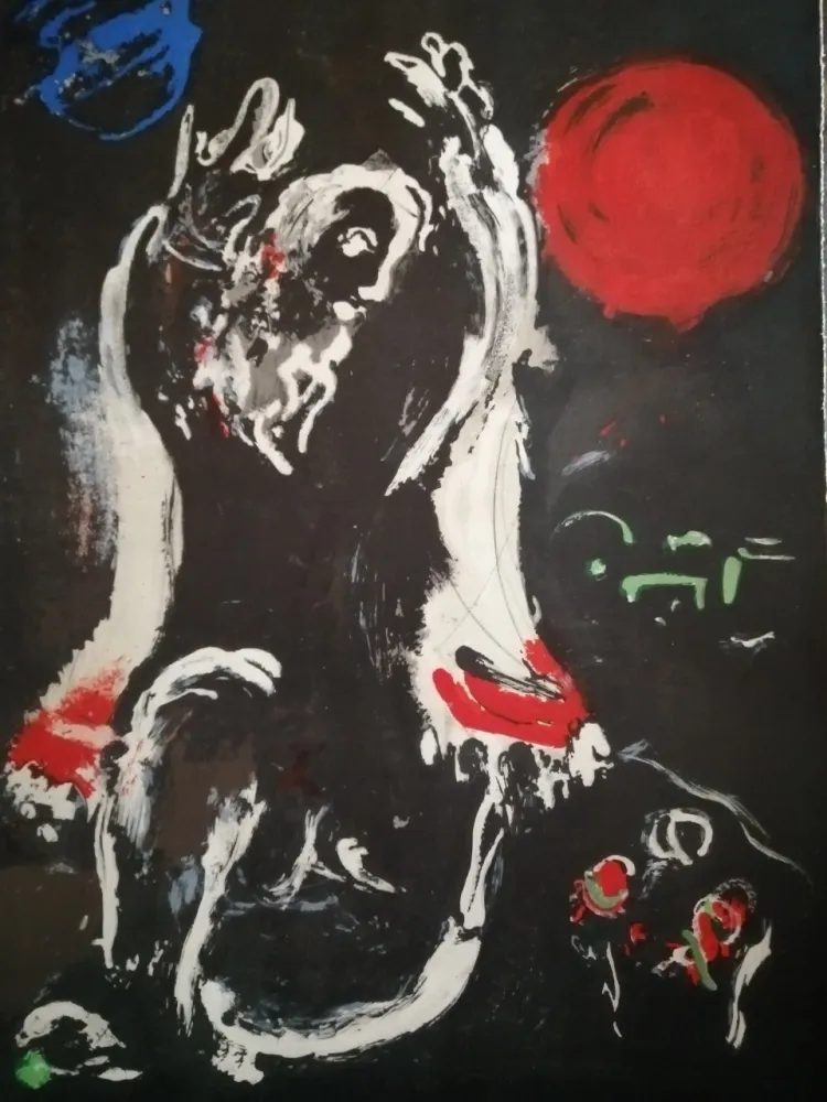 Lithograph Chagall - Isaie