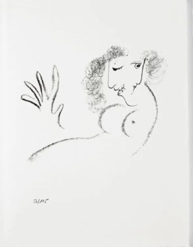 Lithograph Chagall - Jean Cassou: vingt-deux poèms