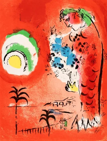 Lithograph Chagall - La Baie des Anges