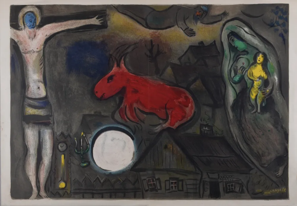 Lithograph Chagall - La crucifixion mystique