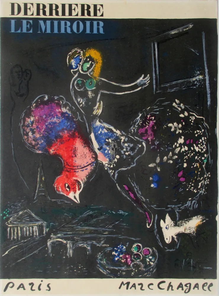 Lithograph Chagall - La Nuit a Paris