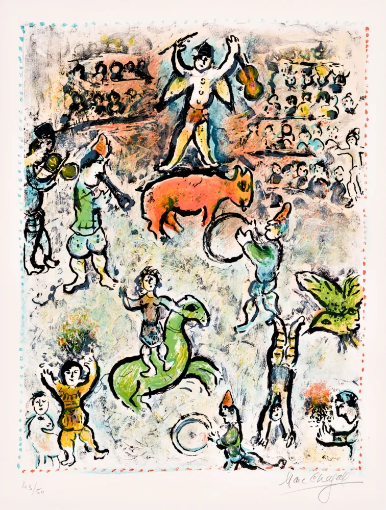 Lithograph Chagall -  La Parade au Cirque 