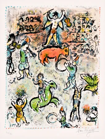Lithograph Chagall -  La Parade au Cirque 