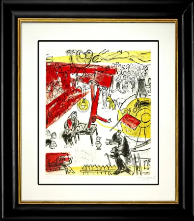 Lithograph Chagall - La Révolution
