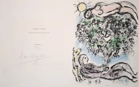 Lithograph Chagall - L’Abre Fleuri - M915