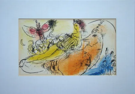Lithograph Chagall - L'Accordéoniste
