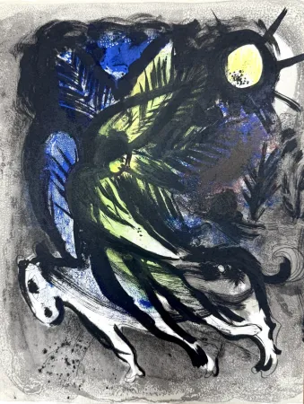 Lithograph Chagall - L’Ange