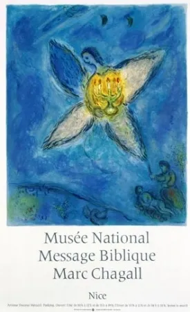 Lithograph Chagall - LAnge au Chandelier