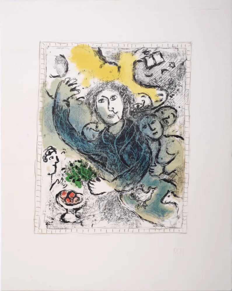 Lithograph Chagall - L'Artiste II, 1978 - Very scarce!