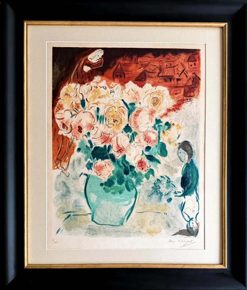 Lithograph Chagall - Le Bouquet