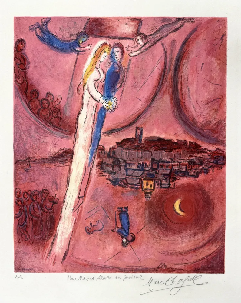 Lithograph Chagall - Le Cantique des Cantiques