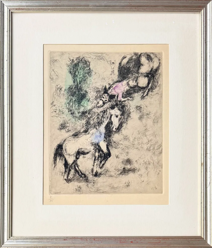 Engraving Chagall - Le Cheval et l'Âne (The Horse and the Donkey)