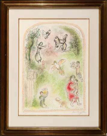 Lithograph Chagall - Le jardin de pomone (The Garden of Pomona)