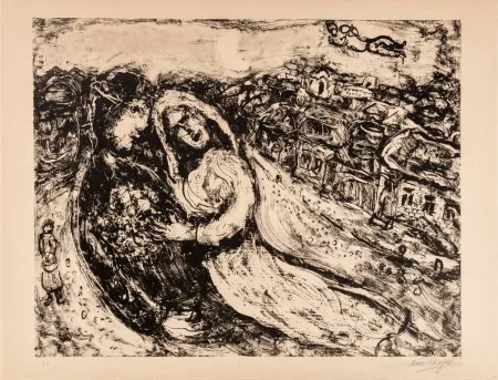 Lithograph Chagall - Le Mariage (The Marriage)