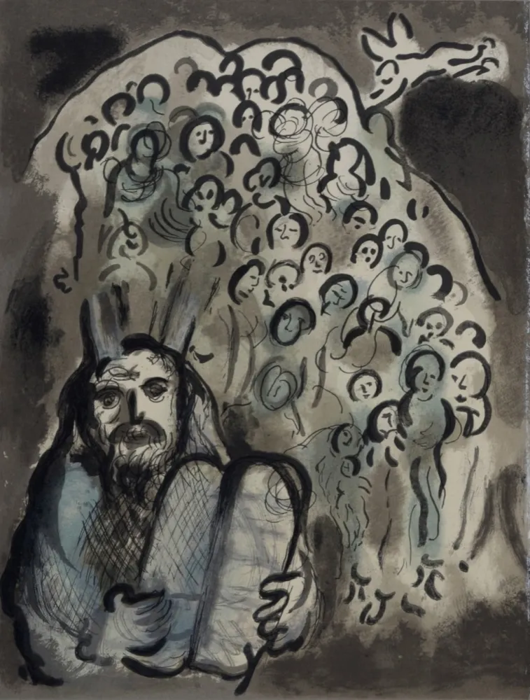Lithograph Chagall - Le message biblique