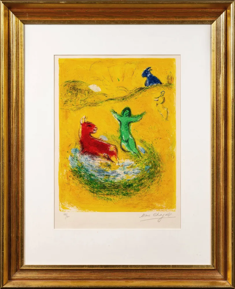 Lithograph Chagall - Le piège à loups (The Wolf Trap)