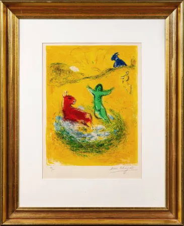Lithograph Chagall - Le piège à loups (The Wolf Trap)
