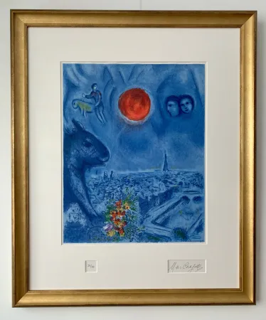 Lithograph Chagall - Le Soleil de Paris
