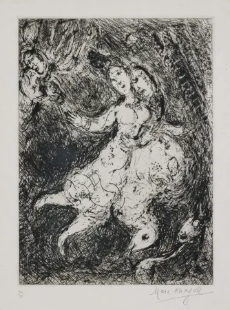Etching Chagall - L'envolée